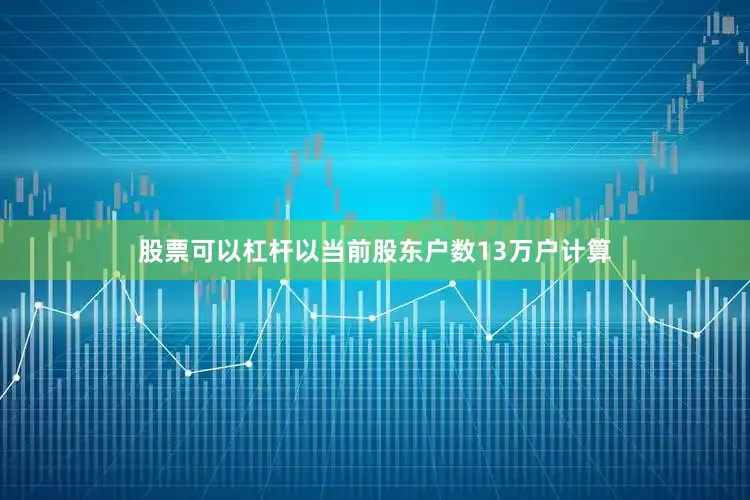 股票可以杠杆以当前股东户数13万户计算